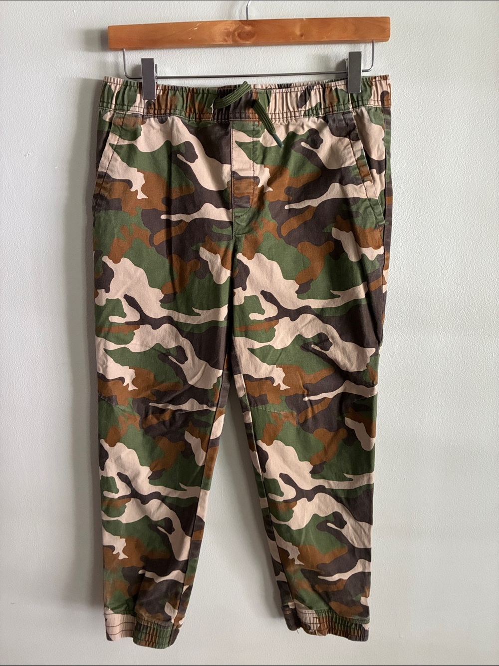 Wonder Nation Boys 10/12 Husky Camo Jogger Pants Pull On Cotton